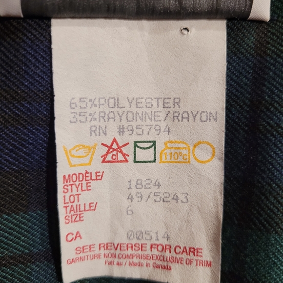 Vintage plaid Blazer and Skirt set - Picture 10 of 10